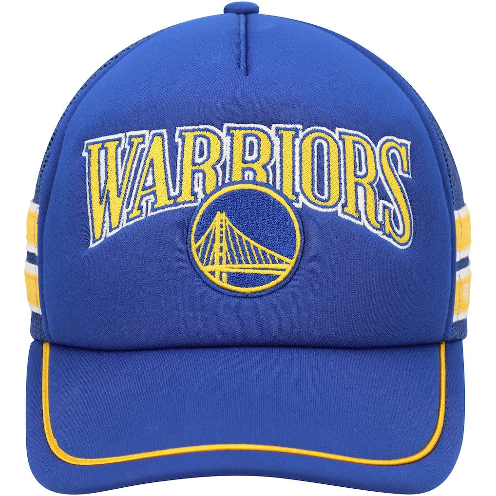 Golden State Warriors '47 Sidebrand Stripes Trucker Adjustable Hat sale - Royal cheap