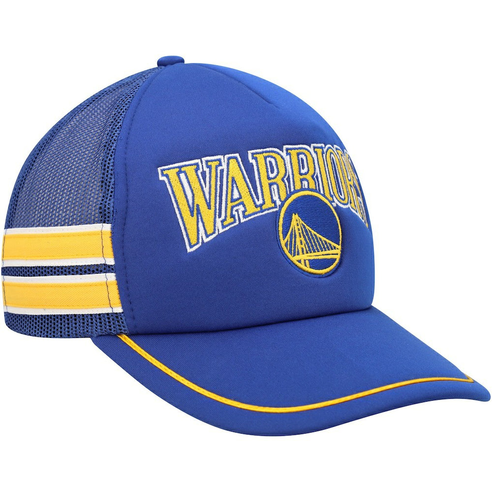 Golden State Warriors '47 Sidebrand Stripes Trucker Adjustable Hat sale - Royal cheap
