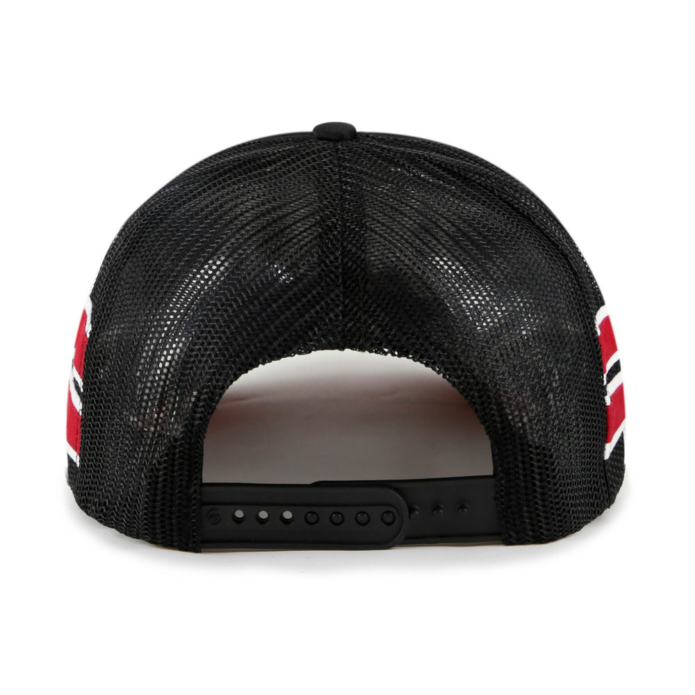 Miami Heat '47 Sidebrand Stripes Trucker Adjustable Hat - Black on sale