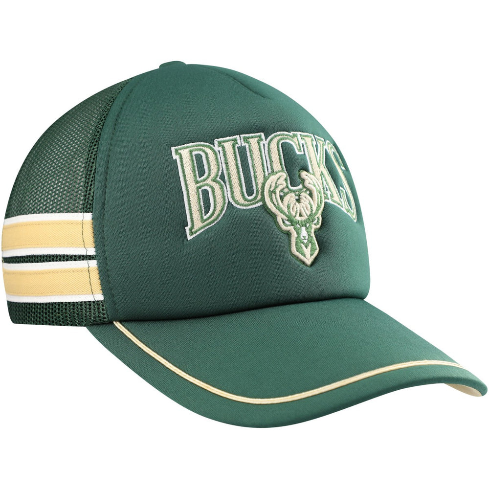 Milwaukee Bucks '47 Sidebrand Stripes Trucker Adjustable Hat - Hunter Green cheap