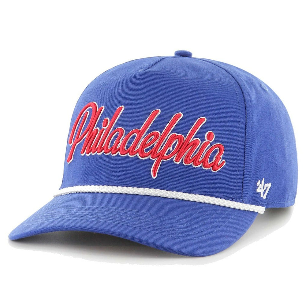 Philadelphia 76ers '47 Overhand Logo Hitch Adjustable Hat sale - Royal for sale