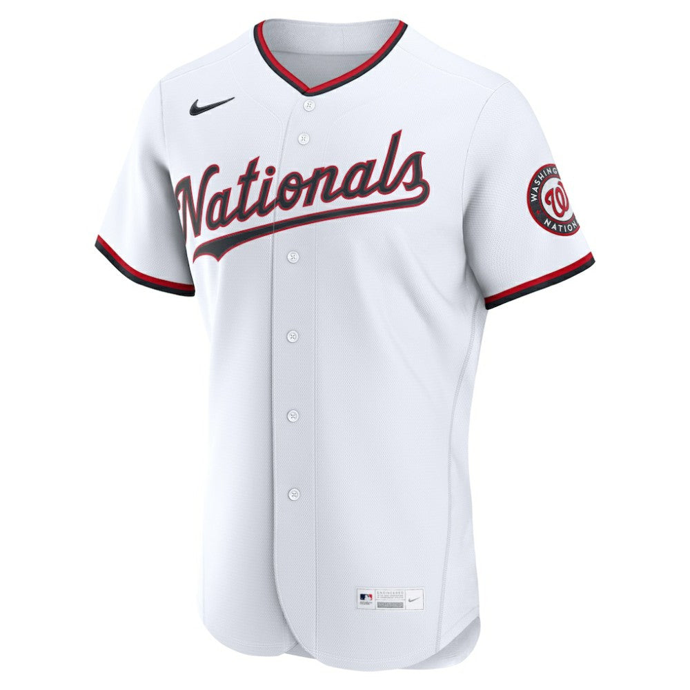 Washington Nationals Home Authentic Custom Jersey White