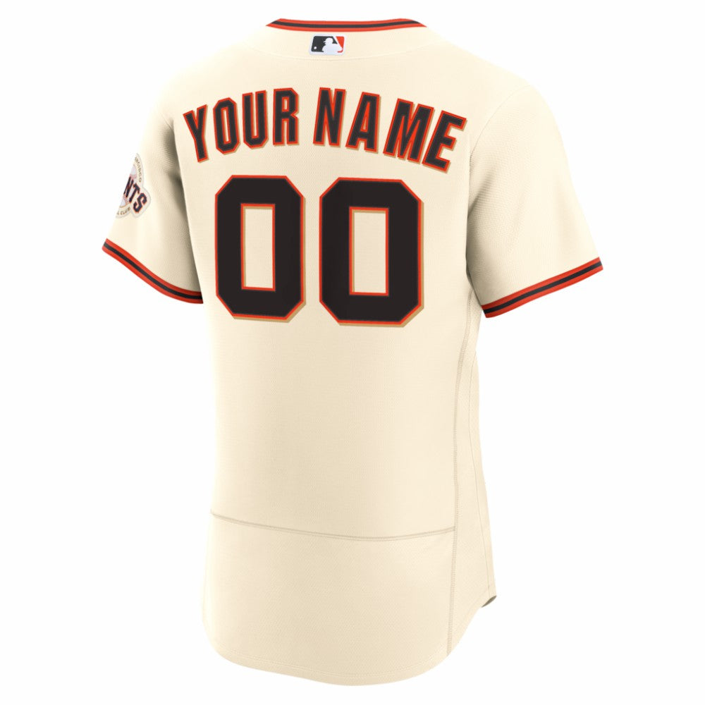 San Francisco Giants Home Authentic Custom Jersey Cream