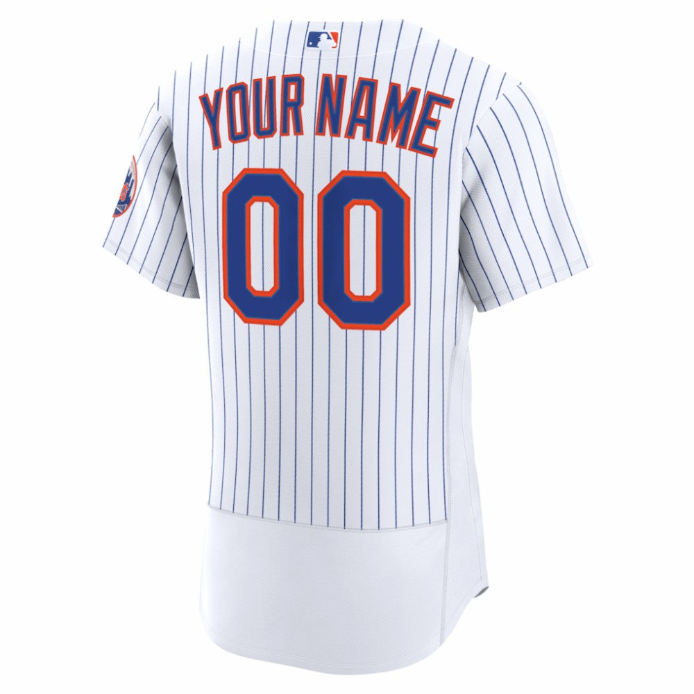 New York Mets Home Authentic Custom Jersey White