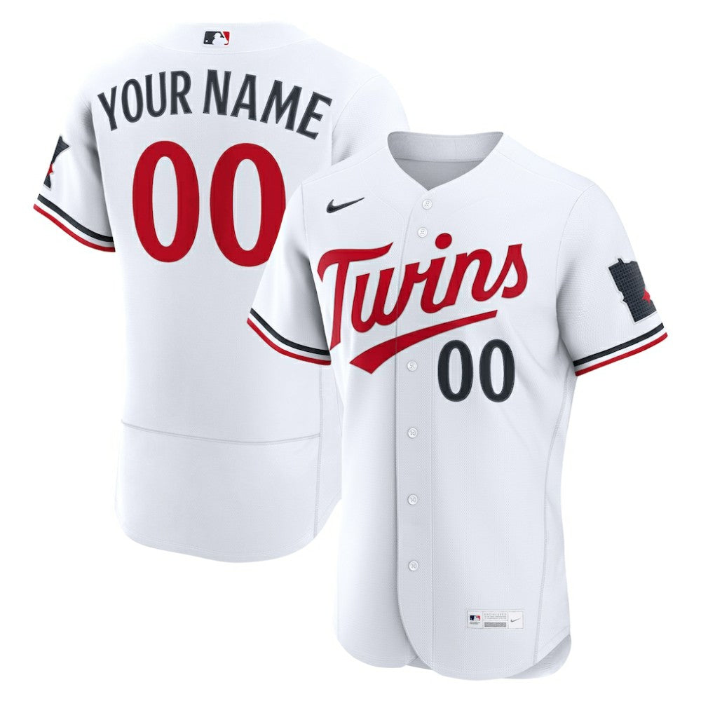 Minnesota Twins Home Authentic Custom Jersey White