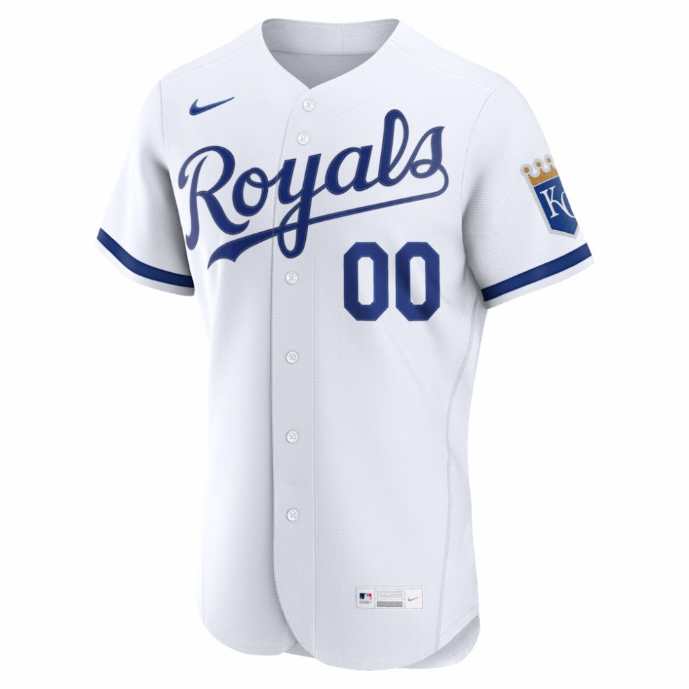 Kansas City Royals Home Authentic Custom Jersey White
