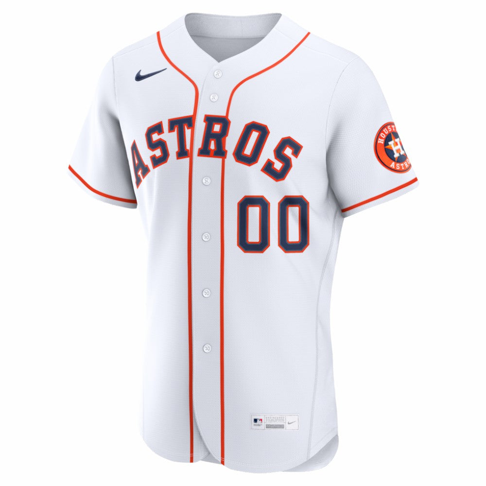 Houston Astros Home Authentic Custom Jersey White