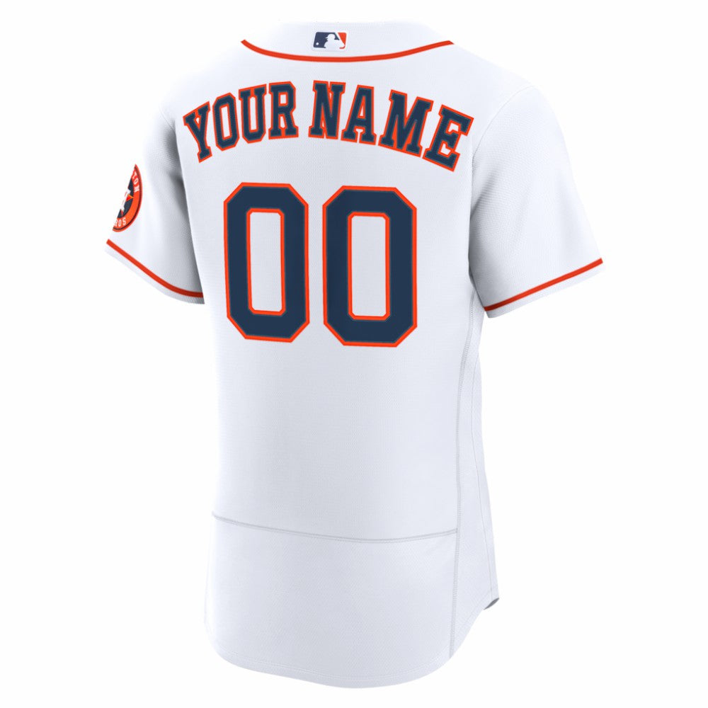 Houston Astros Home Authentic Custom Jersey White