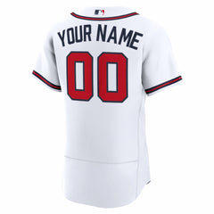 Atlanta Braves Home Authentic Custom Jersey White