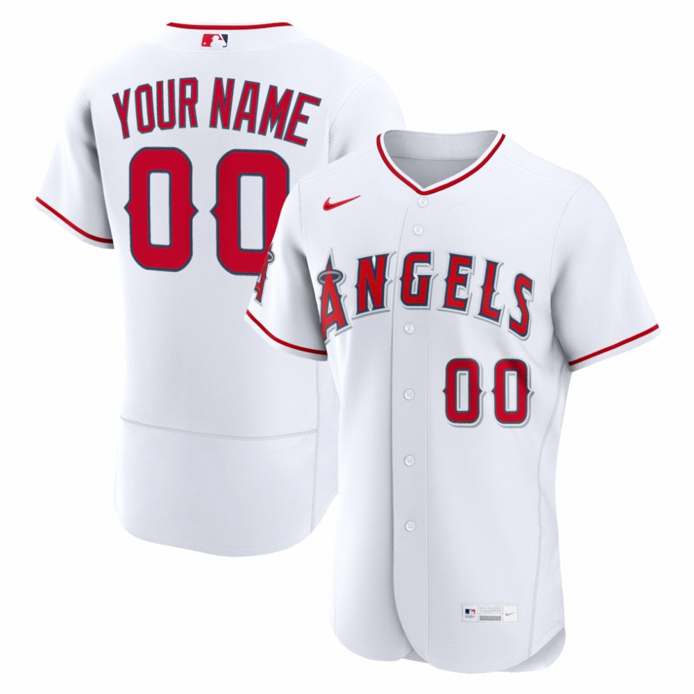 Los Angeles Angels Home Authentic Custom Jersey White