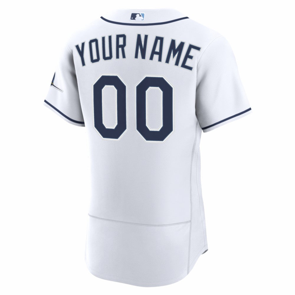 Tampa Bay Rays Home Authentic Custom Jersey White