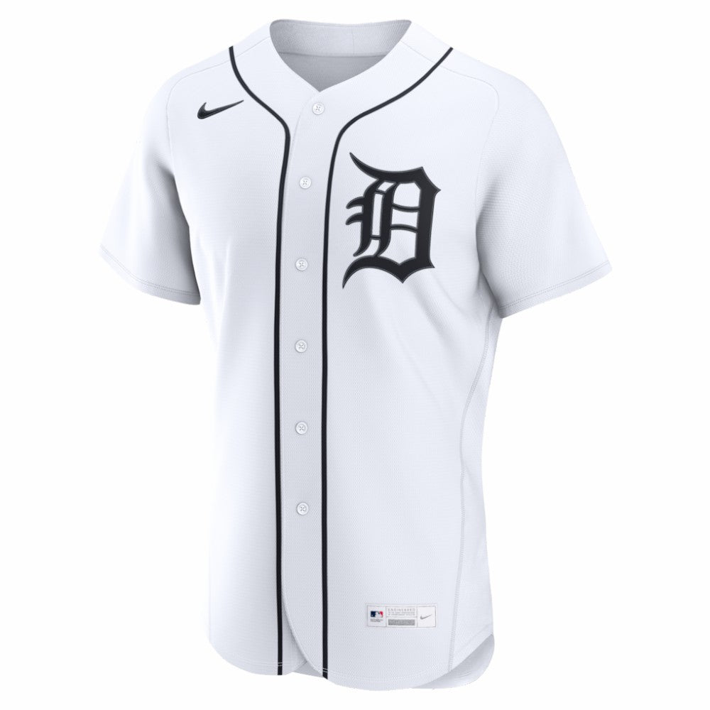 Detroit Tigers Home Authentic Custom Jersey White