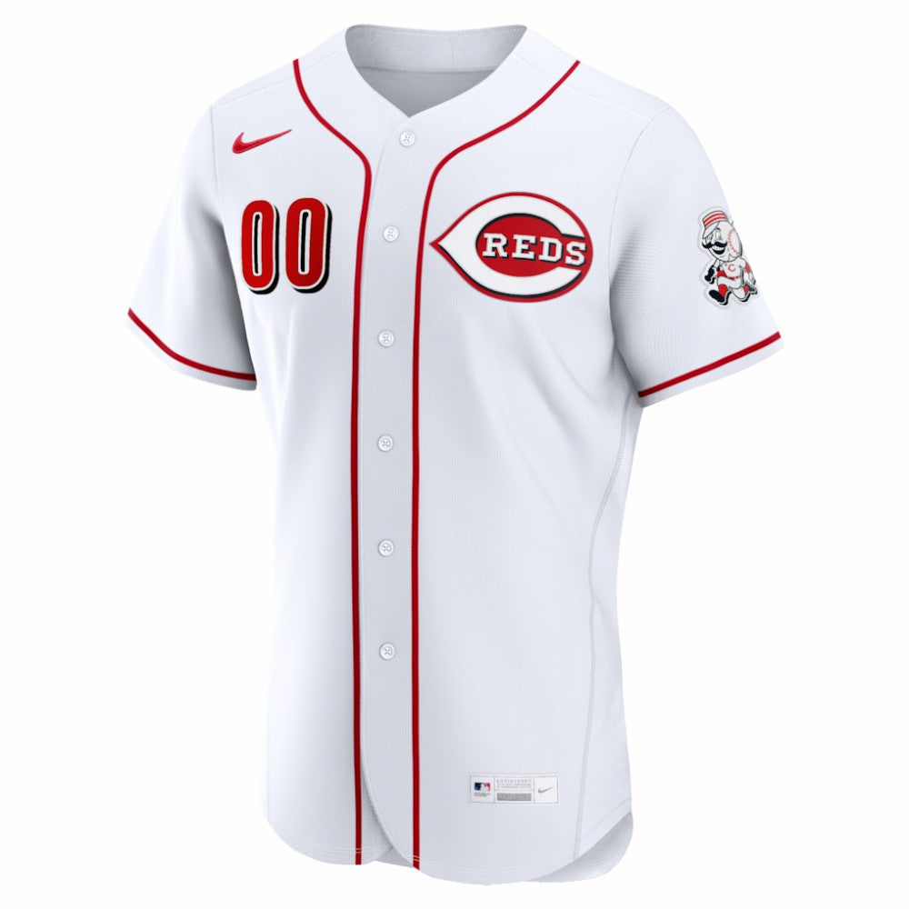 Cincinnati Reds Home Authentic Custom Jersey White