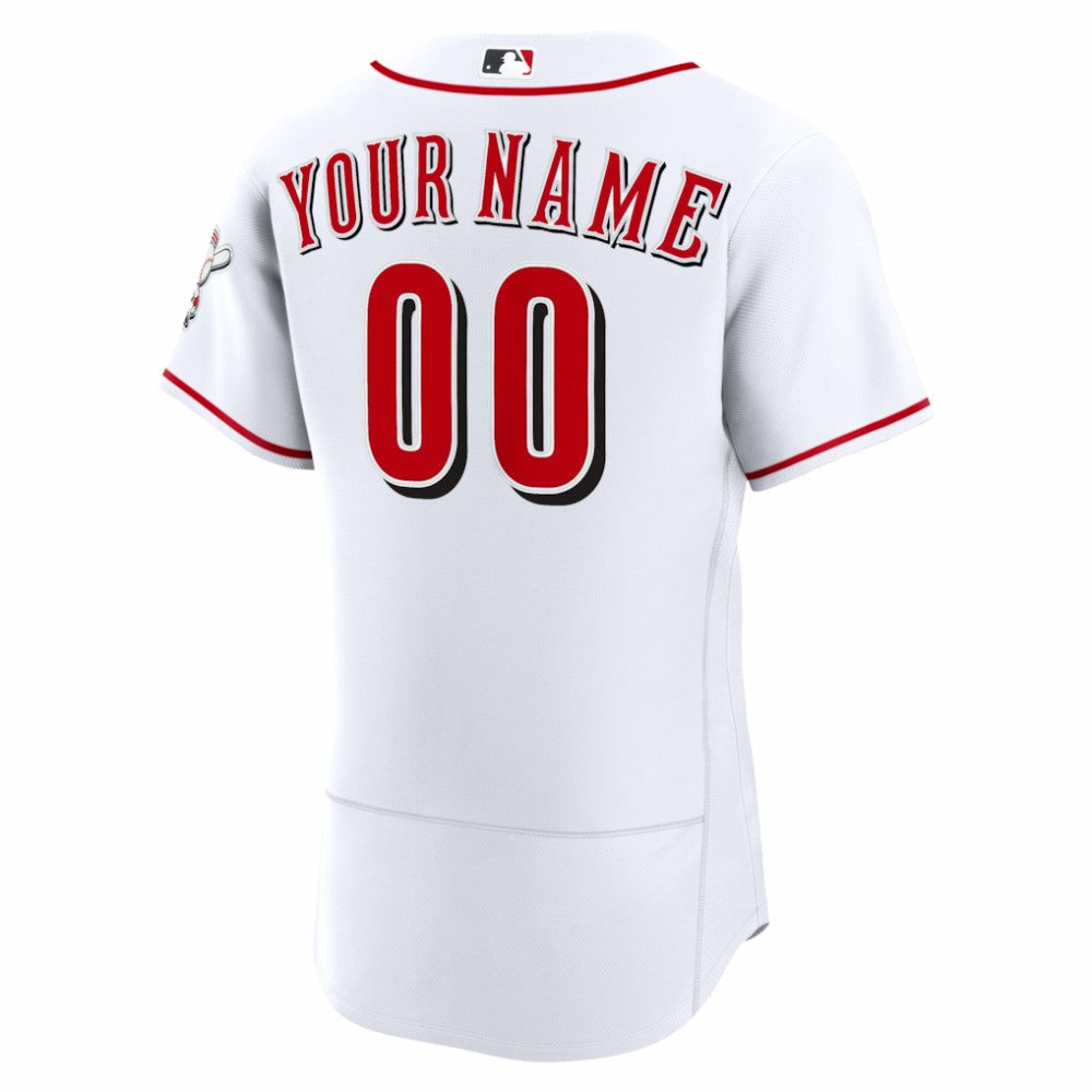 Cincinnati Reds Home Authentic Custom Jersey White