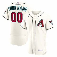 Arizona Diamondbacks Home Authentic Custom Jersey Cream