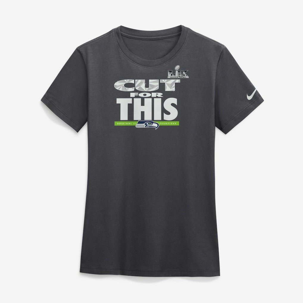 Seattle Seahawks Women's Super Bowl LX Champions Parade T-Shirt - Anthracite outlet
