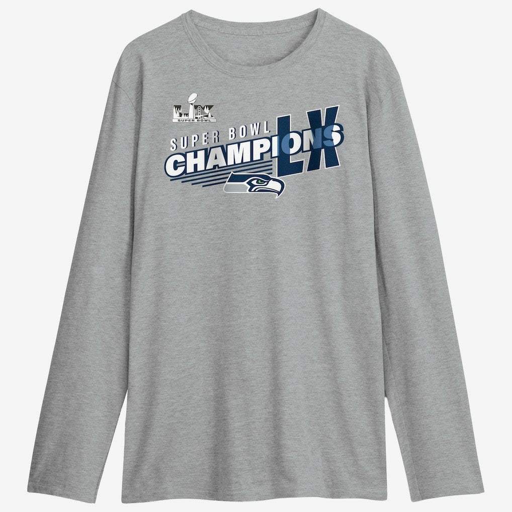 Seattle Seahawks Super Bowl LX Champions Best Teammates Roster Long Sleeve T-Shirt - Steel cheap