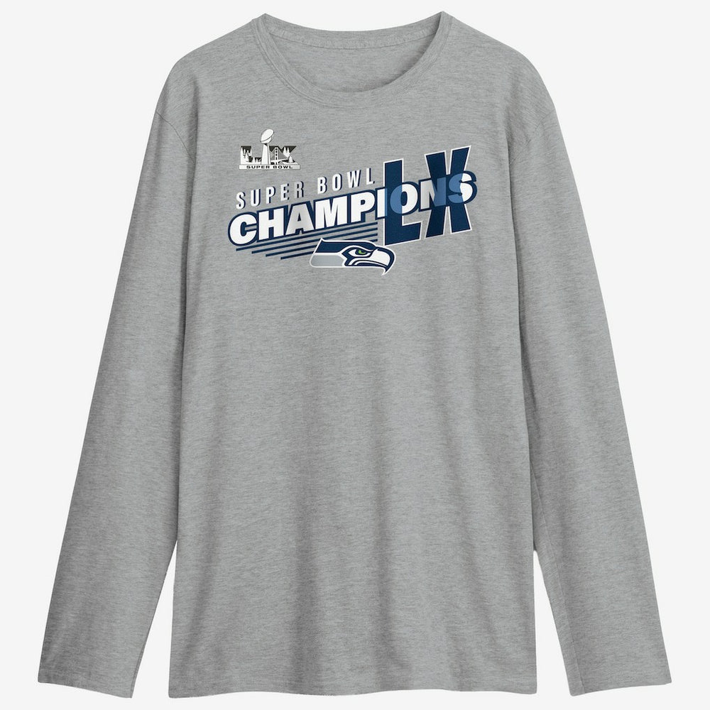 Seattle Seahawks Super Bowl LX Champions Best Teammates Roster Long Sleeve T-Shirt - Steel cheap