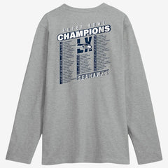 Seattle Seahawks Super Bowl LX Champions Best Teammates Roster Long Sleeve T-Shirt - Steel cheap