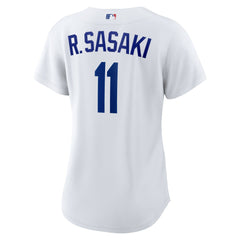Rōki Sasaki Los Angeles Dodgers Women's Replica Jersey White