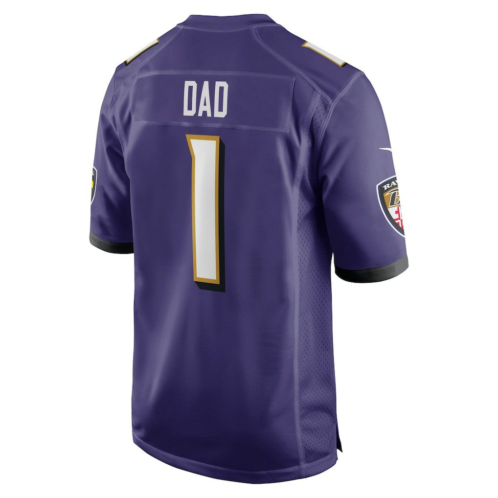 Number 1 Dad Baltimore Ravens Game Jersey - Purple online