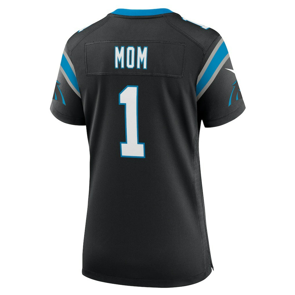 Number 1 Mom Carolina Panthers Women's Game Jersey - Black for sale