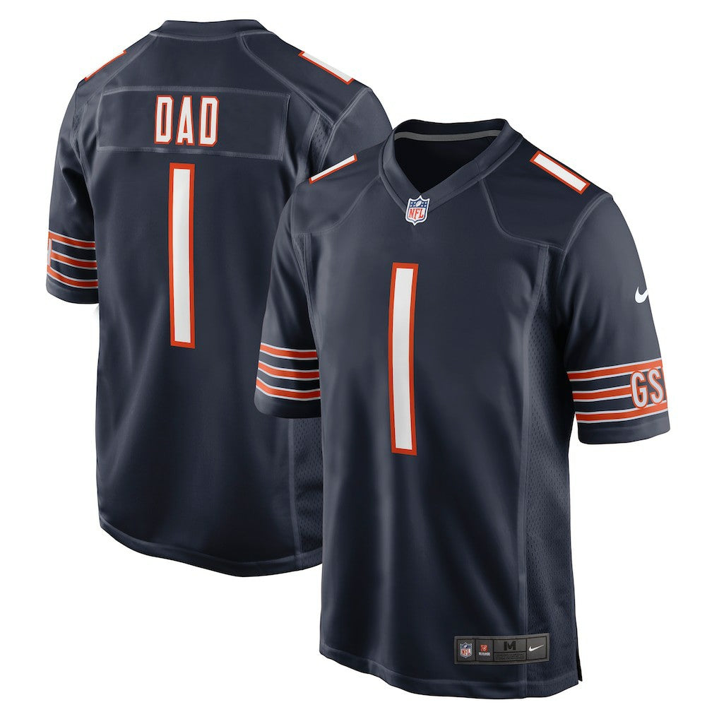 Number 1 Dad Chicago Bears Game Jersey - Navy online
