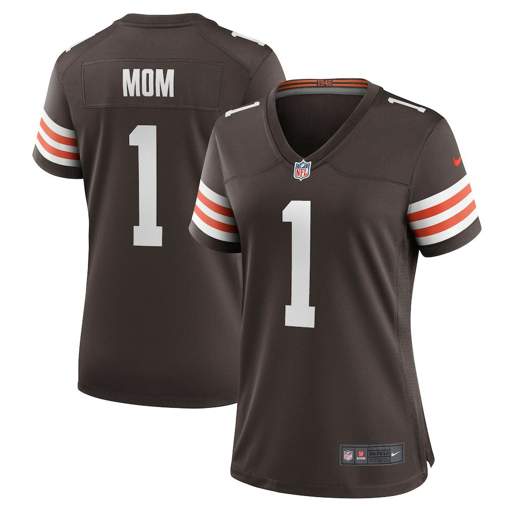 Number 1 Mom Cleveland Browns Women's Game Jersey - Brown outlet