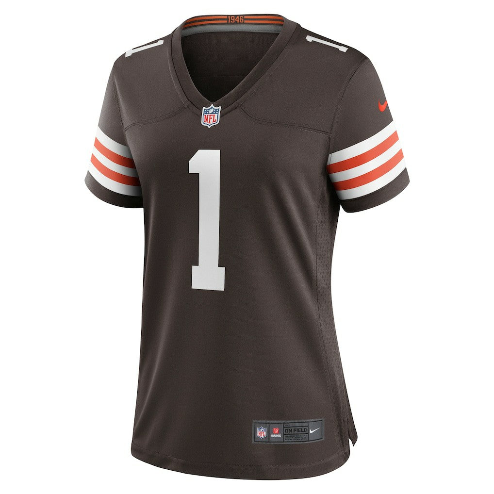 Number 1 Mom Cleveland Browns Women's Game Jersey - Brown outlet