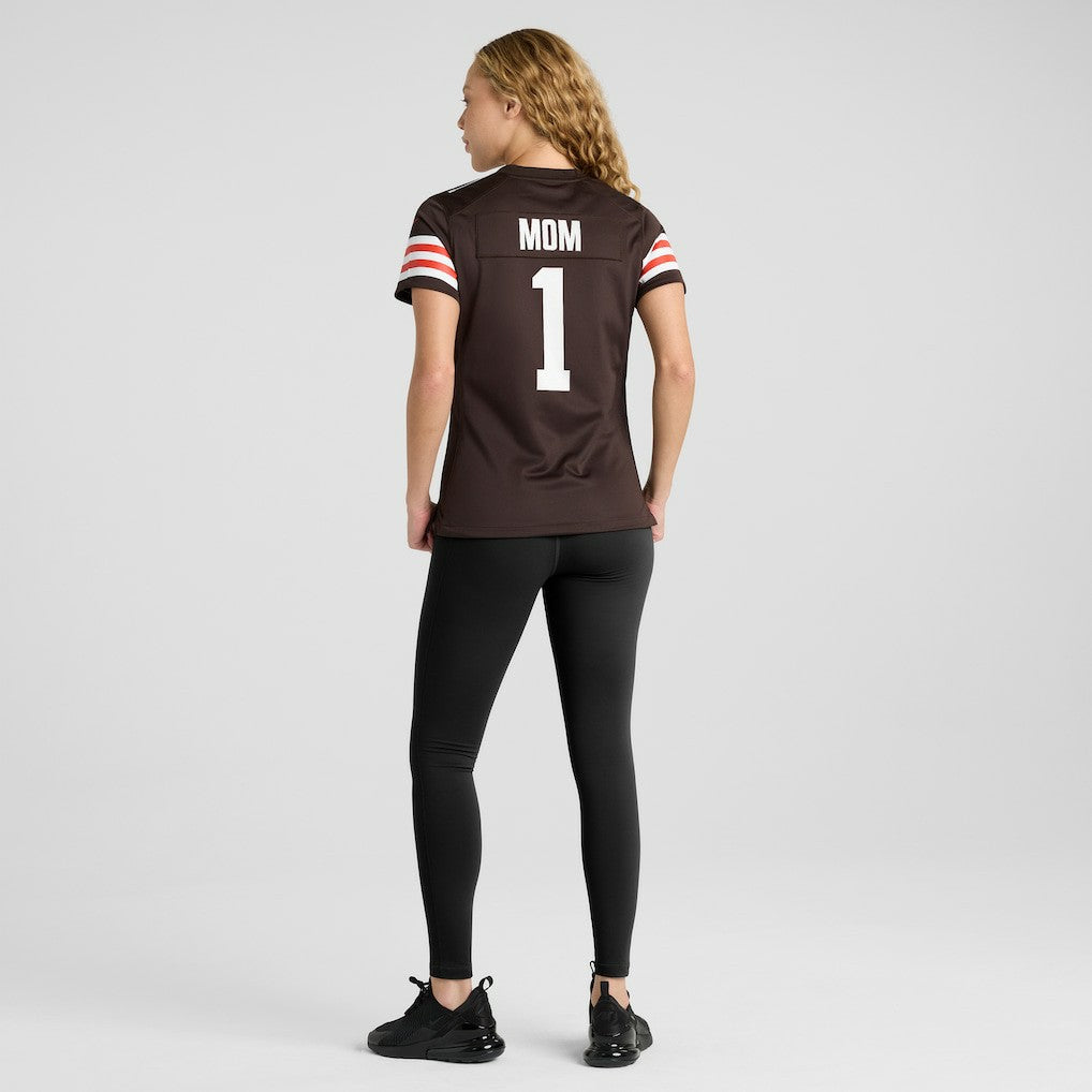 Number 1 Mom Cleveland Browns Women's Game Jersey - Brown outlet