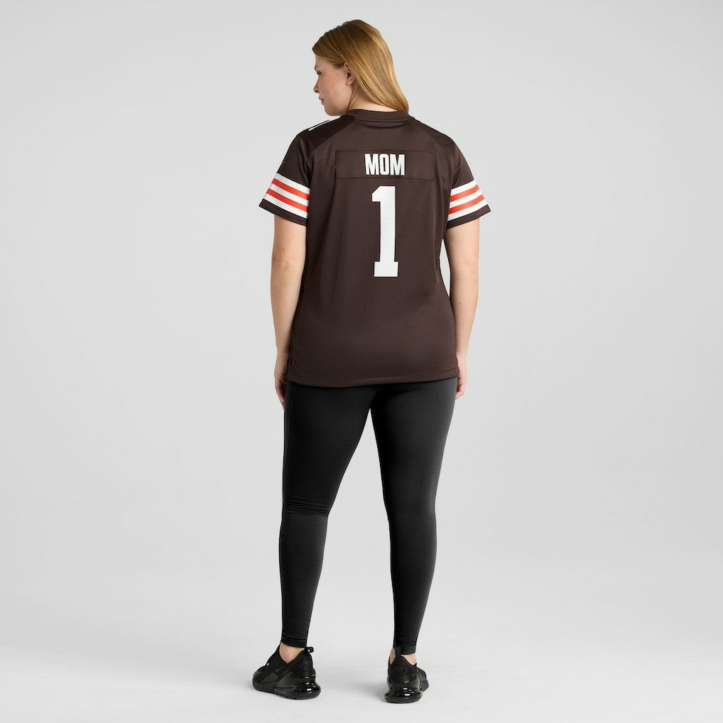 Number 1 Mom Cleveland Browns Women's Game Jersey - Brown outlet
