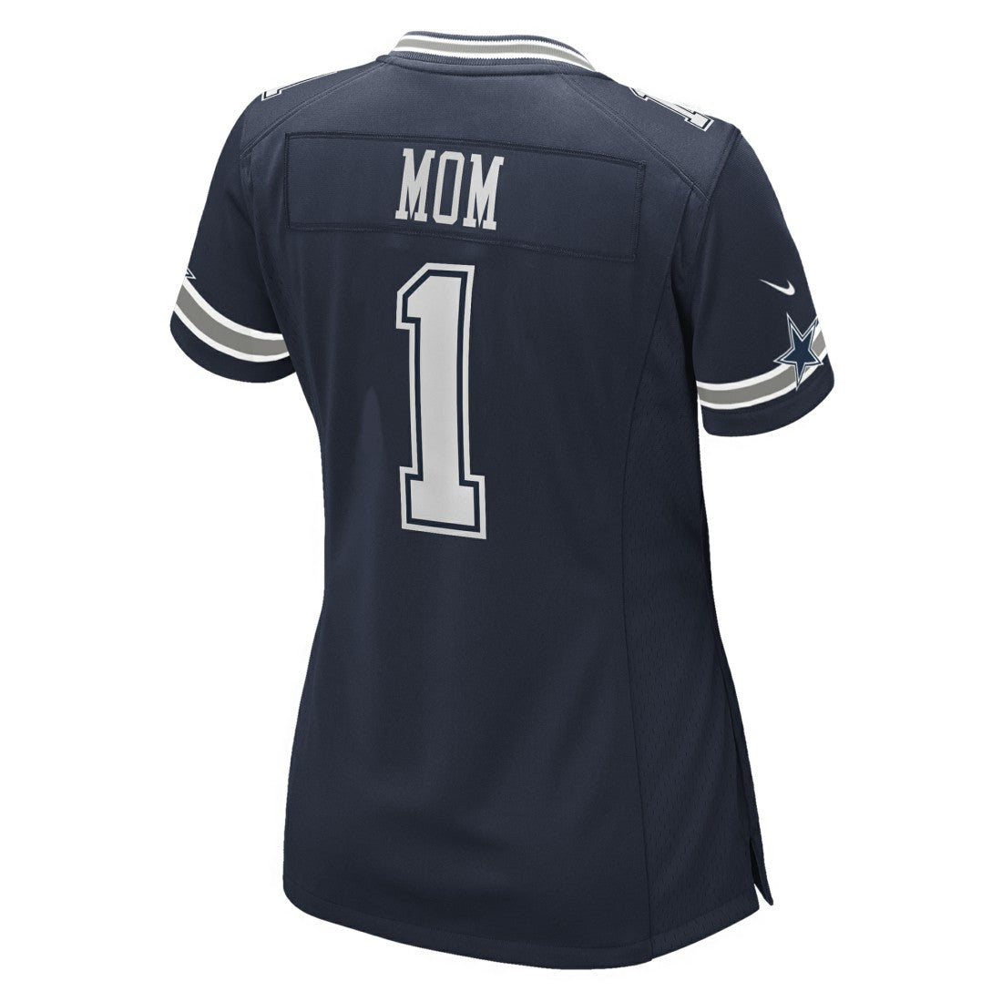 Number 1 Mom Dallas Cowboys Women's Game Jersey - Navy for sale