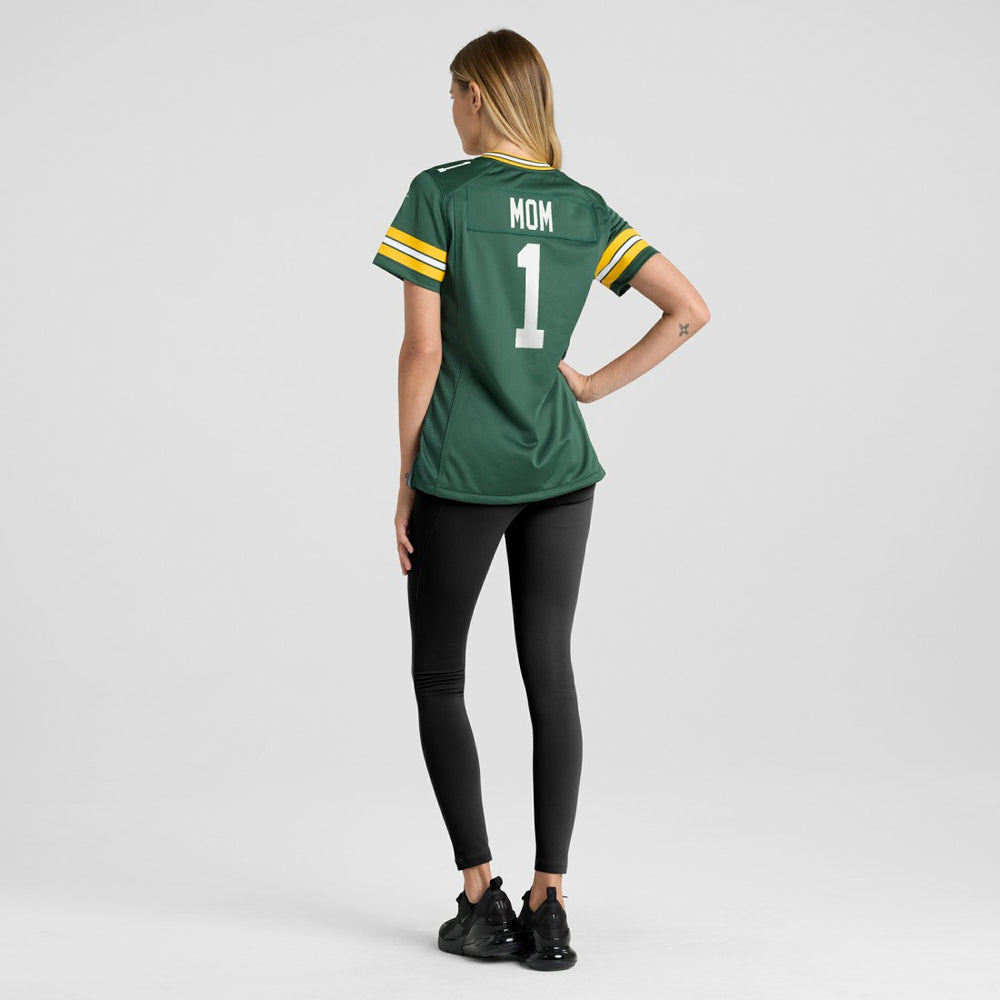 Number 1 Mom Green Bay Packers Women's Game Jersey - Green discount