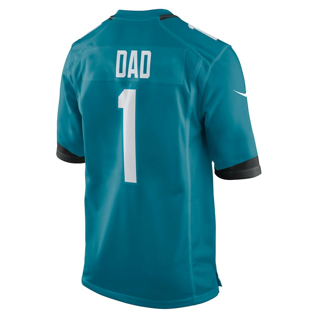 Number 1 Dad Jacksonville Jaguars Game Jersey - Teal discount