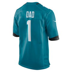 Number 1 Dad Jacksonville Jaguars Game Jersey - Teal discount