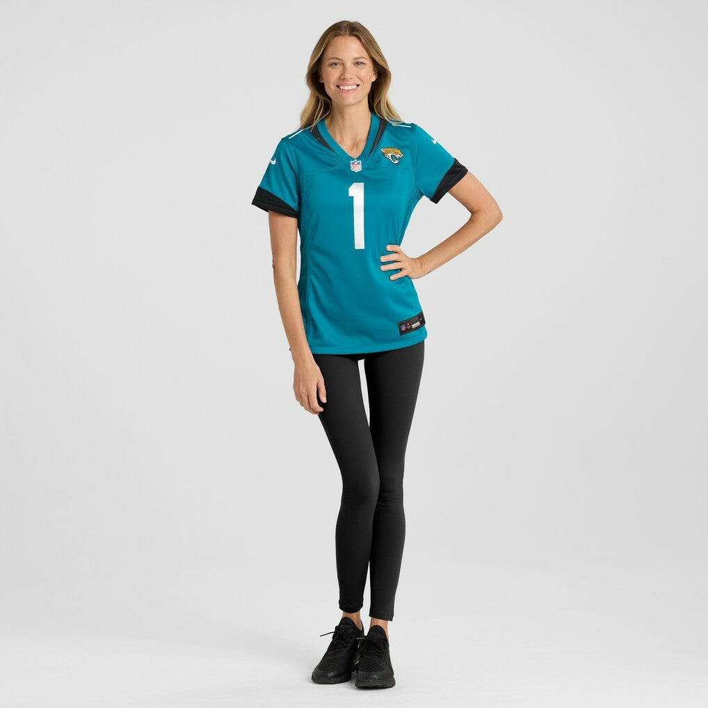 Number 1 Mom Jacksonville Jaguars Women's Game Jersey - Teal outlet