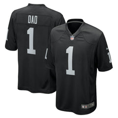 Number 1 Dad Las Vegas Raiders Game Jersey - Black discount