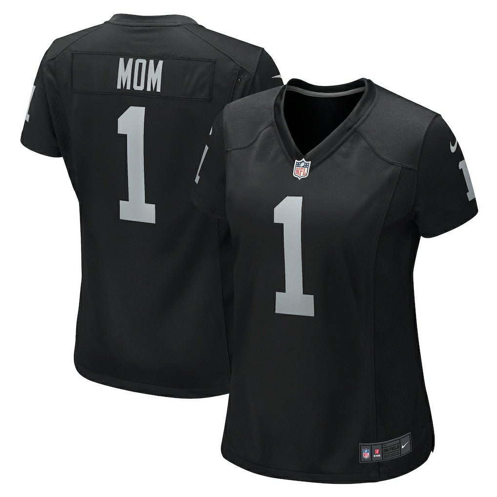 Number 1 Mom Las Vegas Raiders Women's Game Jersey - Black outlet