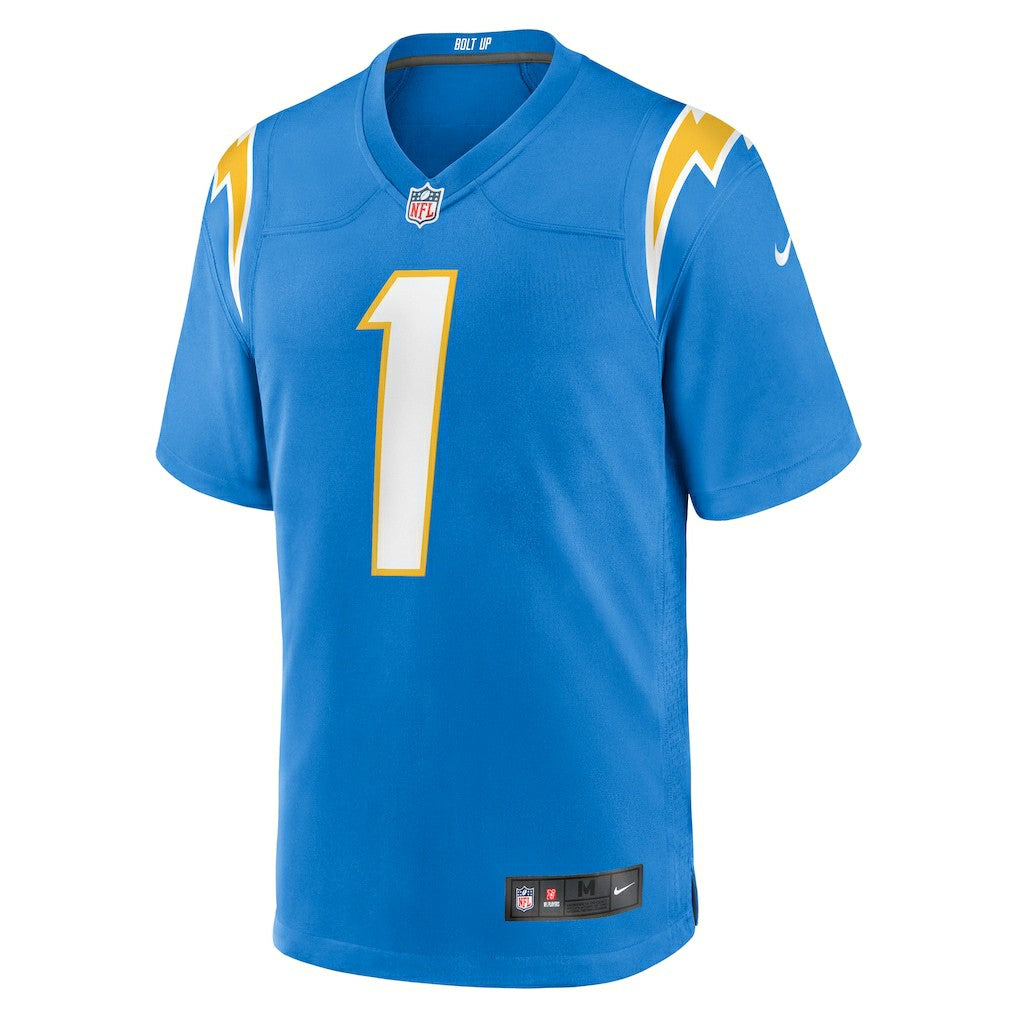 Number 1 Dad Los Angeles Chargers Game Jersey - Powder Blue cheap