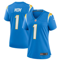Number 1 Mom Los Angeles Chargers Women's Game Jersey - Powder Blue sale