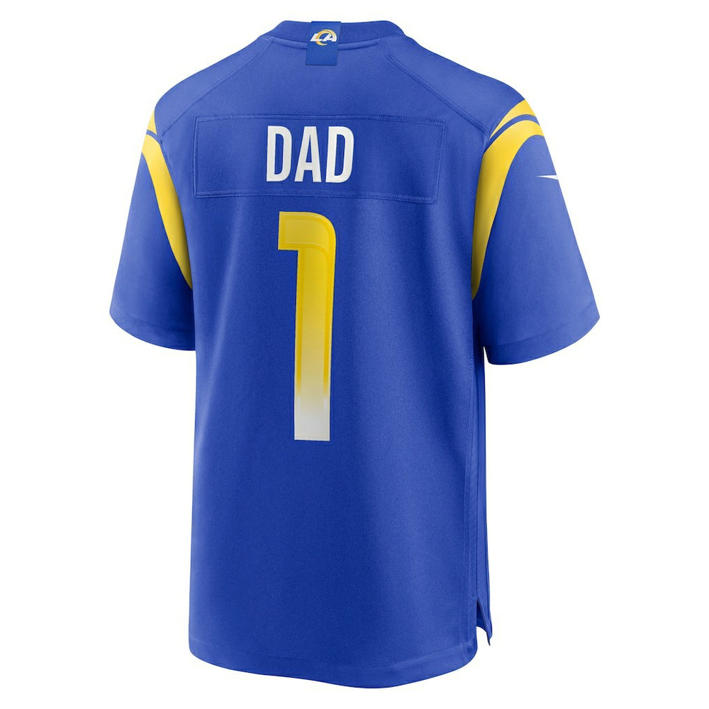 Number 1 Dad Los Angeles Rams Game Jersey - Royal on sale