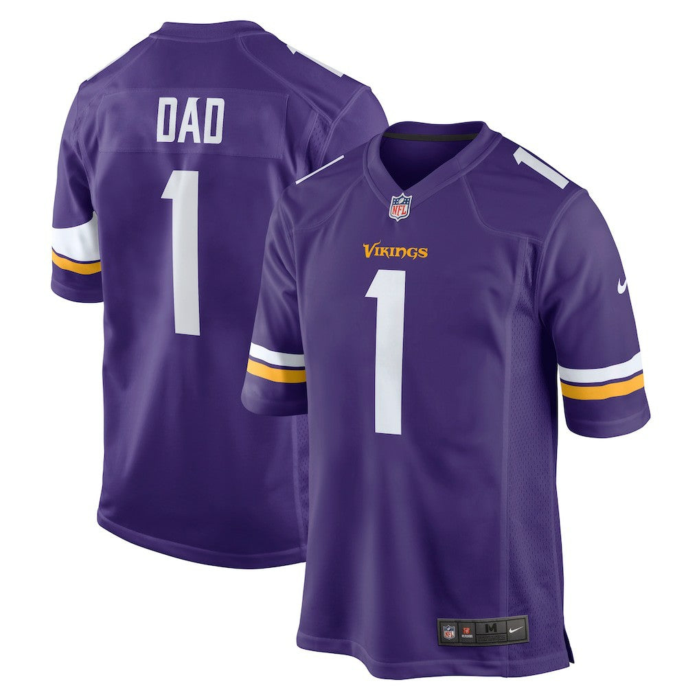 Number 1 Dad Minnesota Vikings Game Jersey - Purple discount