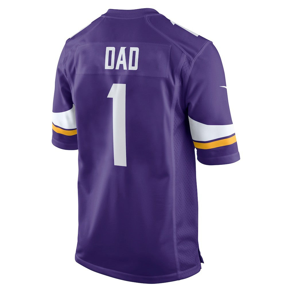 Number 1 Dad Minnesota Vikings Game Jersey - Purple discount