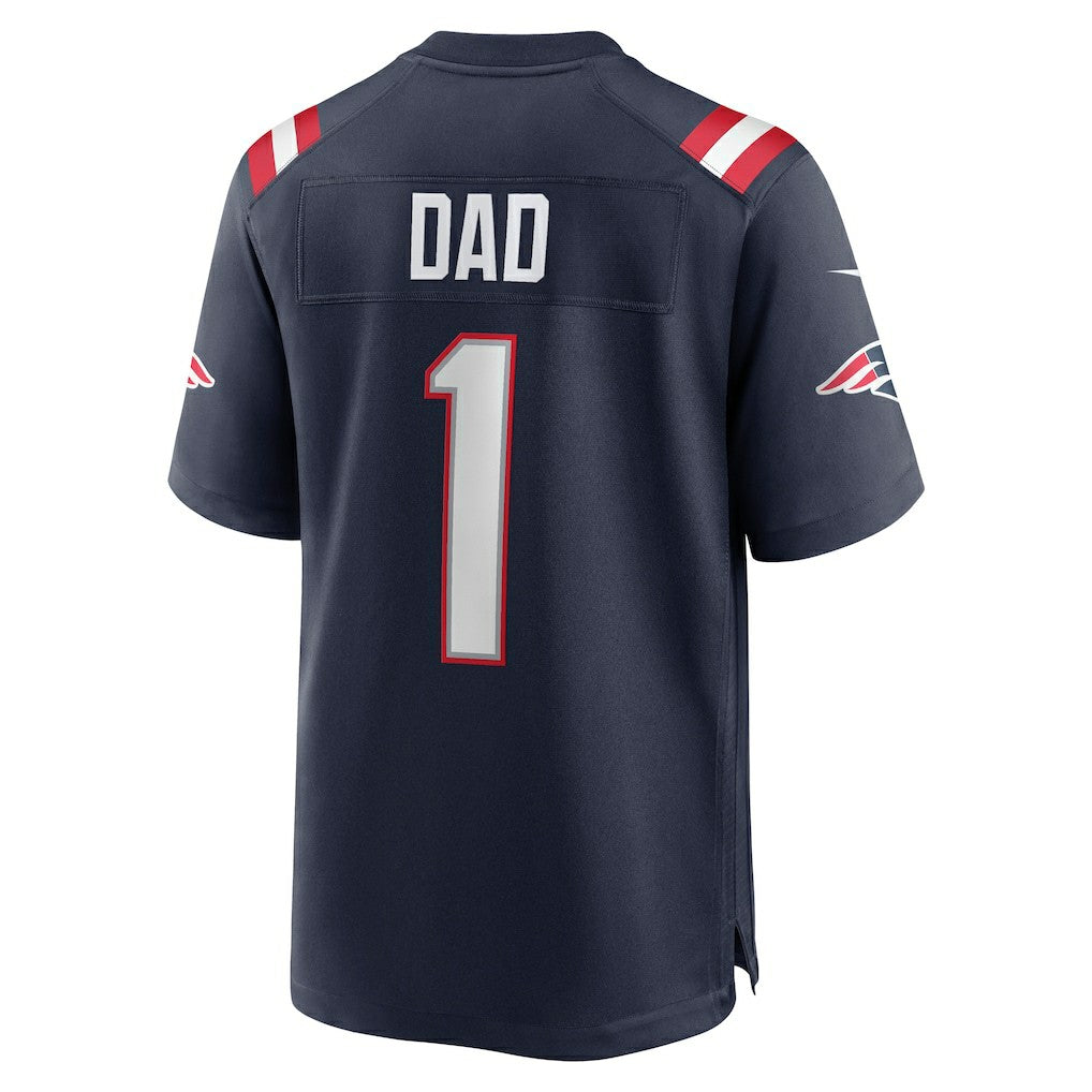 Number 1 Dad New England Patriots Game Jersey - Navy cheap