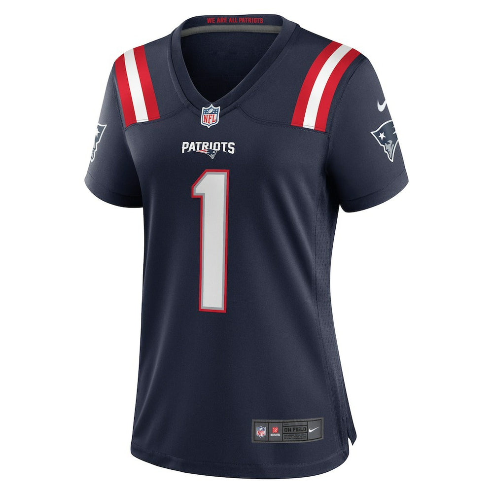 Number 1 Mom New England Patriots Women's Game Jersey - Navy on sale