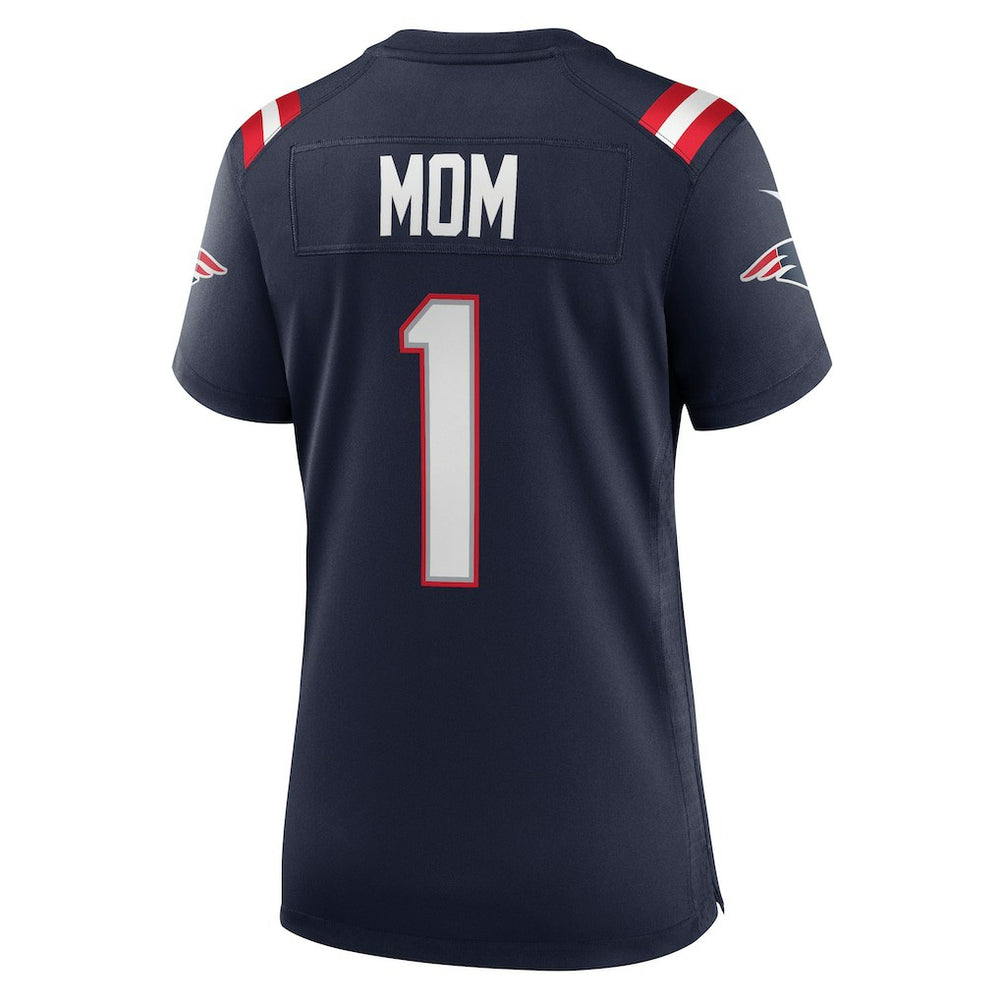 Number 1 Mom New England Patriots Women's Game Jersey - Navy on sale