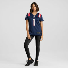 Number 1 Mom New England Patriots Women's Game Jersey - Navy on sale