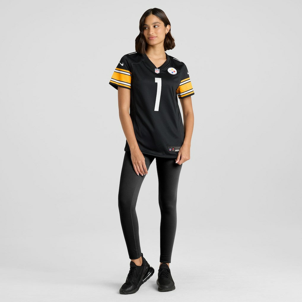 Number 1 Mom Pittsburgh Steelers Women's Game Jersey - Black discount