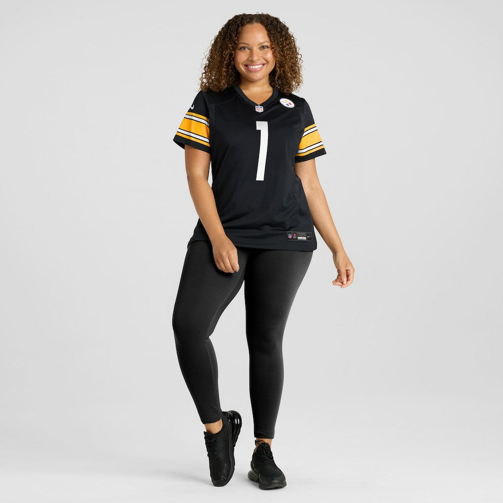 Number 1 Mom Pittsburgh Steelers Women's Game Jersey - Black discount