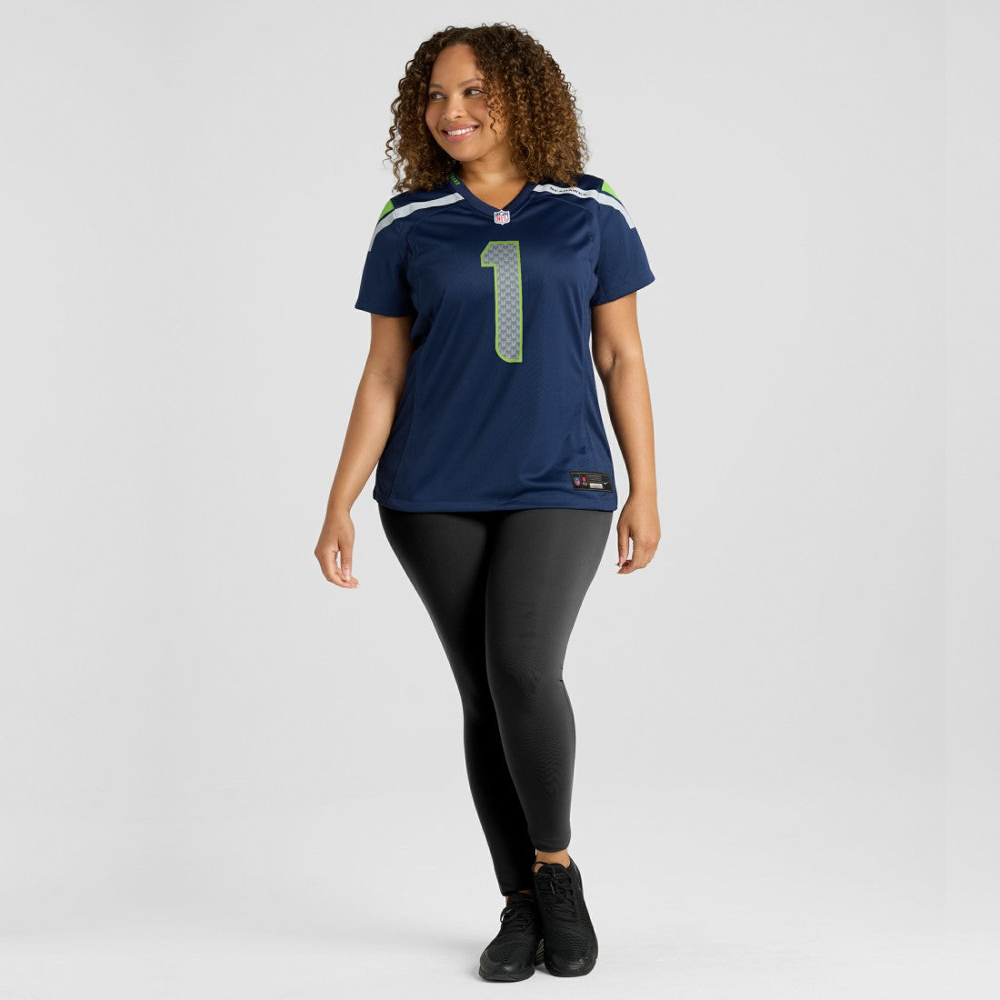 Number 1 Mom Seattle Seahawks Women's Game Jersey - College Navy discount